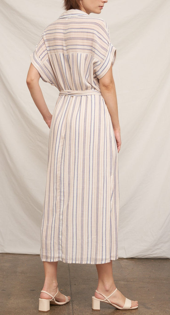 The Soft Stripe Shirt Dress
