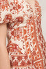 Toffee Bloom Smocked Back Dress