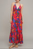 Solara Floral Halter Maxi Dress