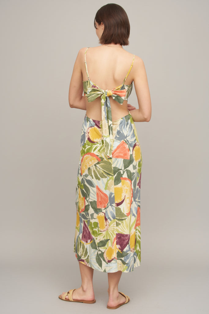 Citrus Garden Midi Dress