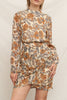 Francine Mock Neck Mini Dress