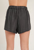 Teagan Relaxed Fit Shorts in Charcoal