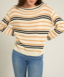 Urban Lines Striped Long Sleeve Sweater