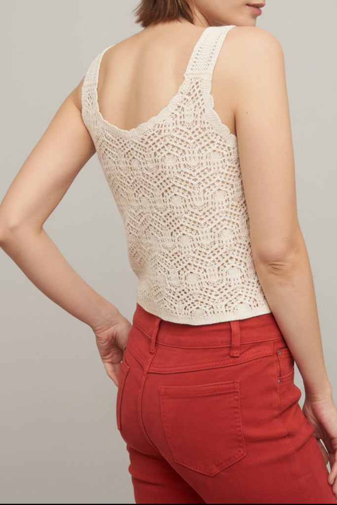 Meadow Crochet Floral Tank