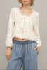 Lace Whisper Button Blouse