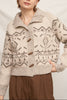 Ashlin Printed Sweater Cardigan