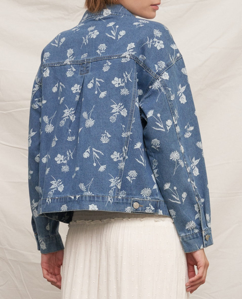 Meadow Bloom Denim Jacket