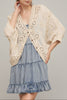 Boho Lace Button Cardigan