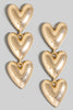 Puffy Heart Drop Earrings