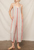 Sunset Stripes Sleeveless Jumpsuit