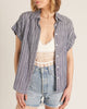 Lyon Button Up Striped Short Sleeve Shirt (assorted)