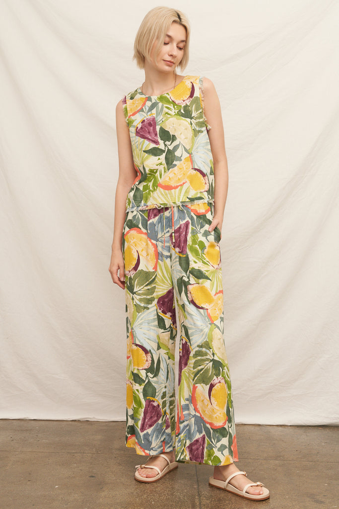 Tropical Pop Sleeveless Top