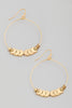 Crescent Moon Hoops in Gold