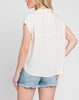Naomi Collared Button Down Sleeveless Top (Assorted Colors)