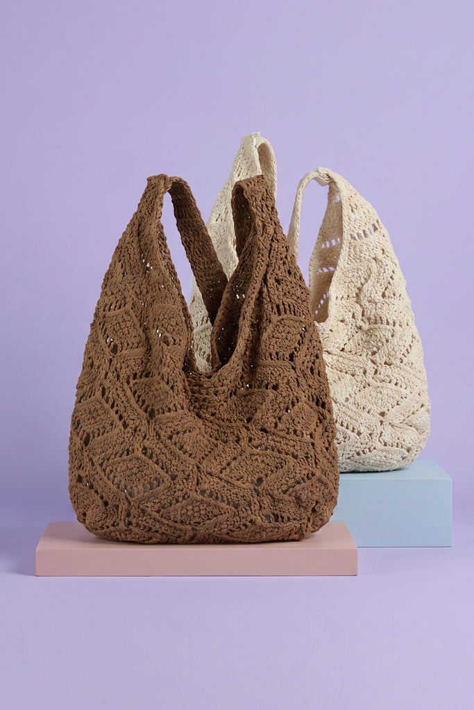 Meadow Drifter Crochet Knit Tote