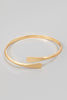 Flattened Wrapping Bangle (Gold/Silver)