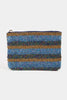 Iridescent Zip Beaded Coin Purse