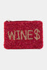 Wine Time Small Coin Purse