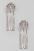 SILVER FRINGE CHAIN EARRINGS