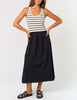 Tuxedo Doll Sleeveless Striped Poplin Dress