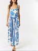 Sea of Petals Sleeveless Romper with Belt