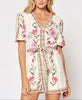 Lost In Meadows Short Puff Sleeve Romper