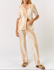 Beachcomber Button Down and Drawstring Pant Crochet Set