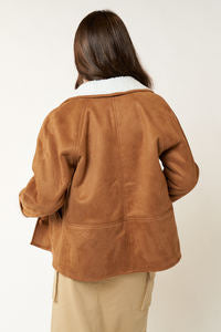 Changing Seasons Suede Jacket with Shearling