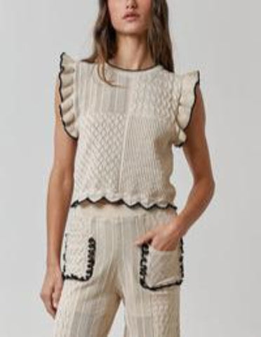 Crossing Comfort Soft Wrap Front Cropped Sweater (Assorted)