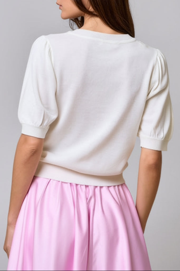 Blooming Love Puff Sleeve Top