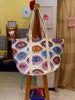 Eye on the Tide Evil Eye Woven Tote Bag in Multicolor