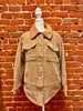 Camp Out Corduroy Button Down Jacket in Camel