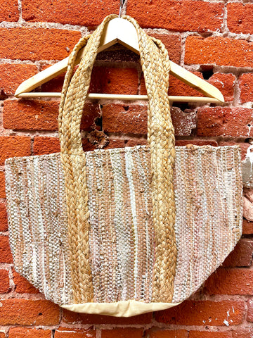 Carry All Cream Mini Tote With Detachable Shoulder Strap