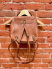 Faye Chic Covertible Backpack in Brown