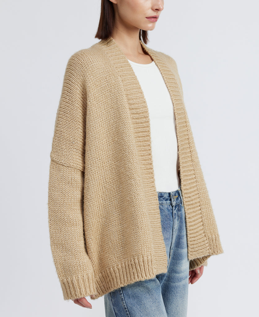 Hey Delilah Over Sized Knit Cardigan in Natural
