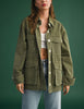 At the Studio Distressed Jacket in Olive