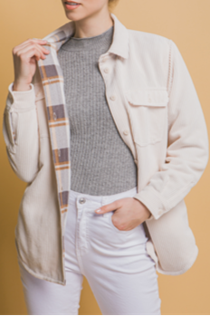 Rosette Button Up Sweater