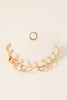 5 Pair Rope Textured Small Gold Hoops