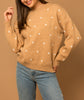 Dot-to-Dot Darling Sweater in Beige