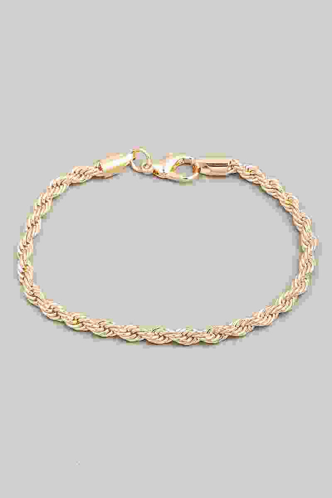 Thick Gold Chain Bracelet in Gold