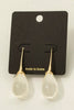 Clear Teardrop Earrings
