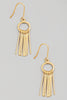 Circle Fringe Earrings (Silver/Gold)