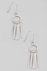 Circle Fringe Earrings (Silver/Gold)
