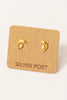 Dolphin Tricks Dainty Stud Earrings with Rhinestone (Gold/Silver)