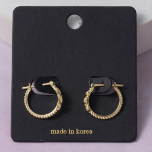 Sweethearts Dainty Heart Hoops