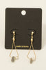 Pearl and Stone Drop Earrings