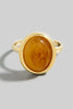 Oval Bead Adjustable Ring in Gold