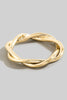 Thick Twisted Gold Ring (6.5)