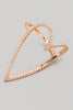String Of Hearts Rhinestone Statement Ring