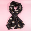 Whisker Chic Cotton Scarf